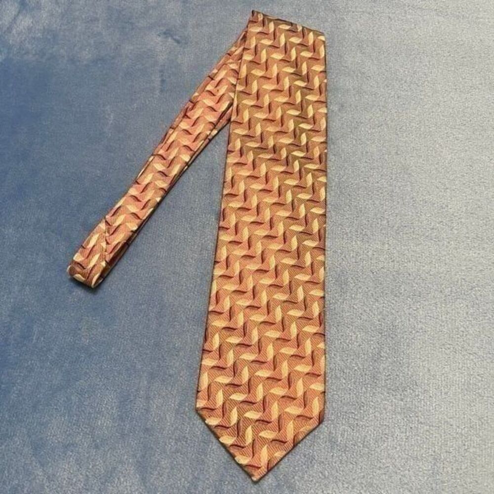 PRONTO UOMO silk geometric tie